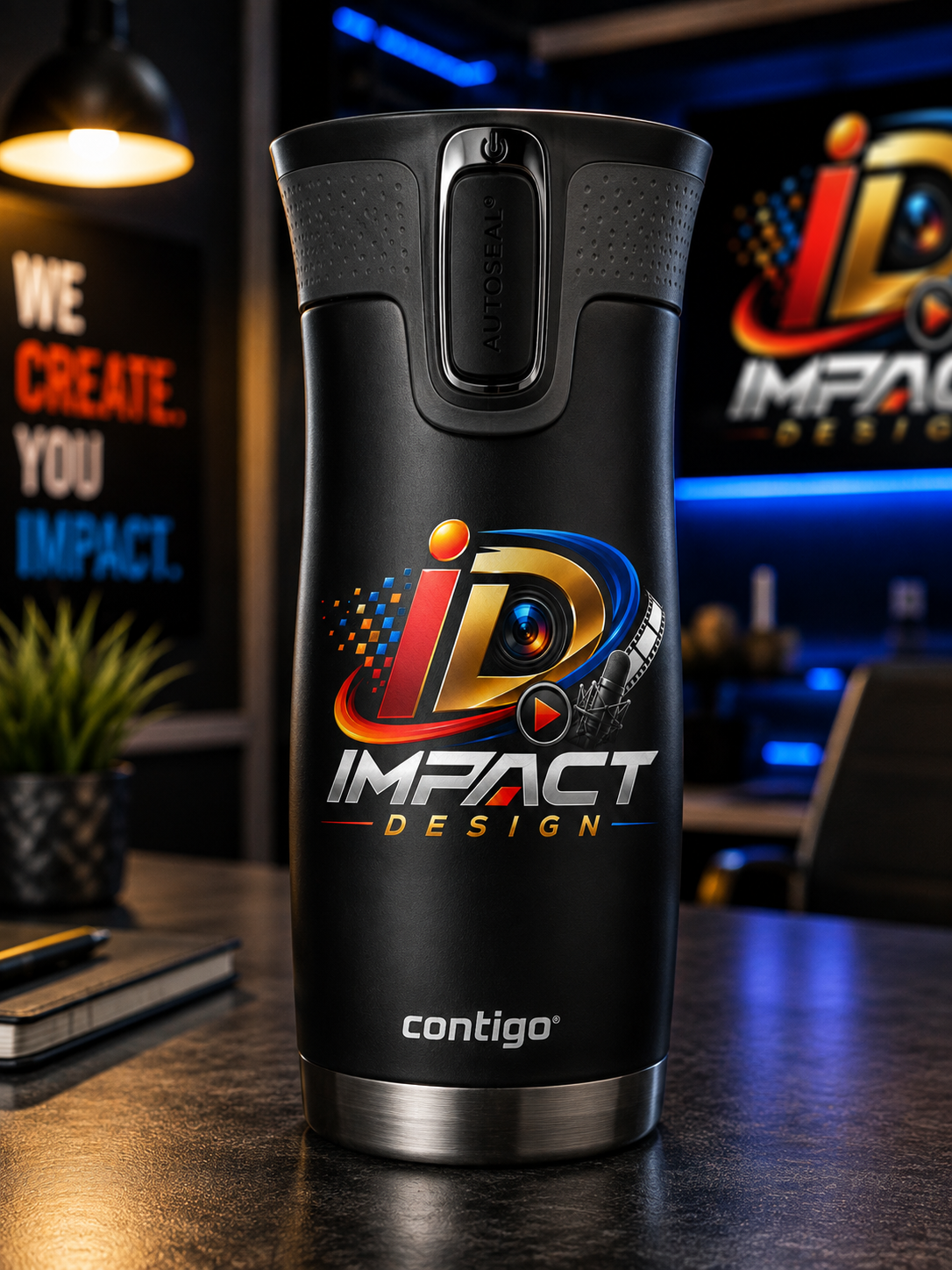 Premium Contigo Drinkware — custom branded merchandise by Creole Medallion