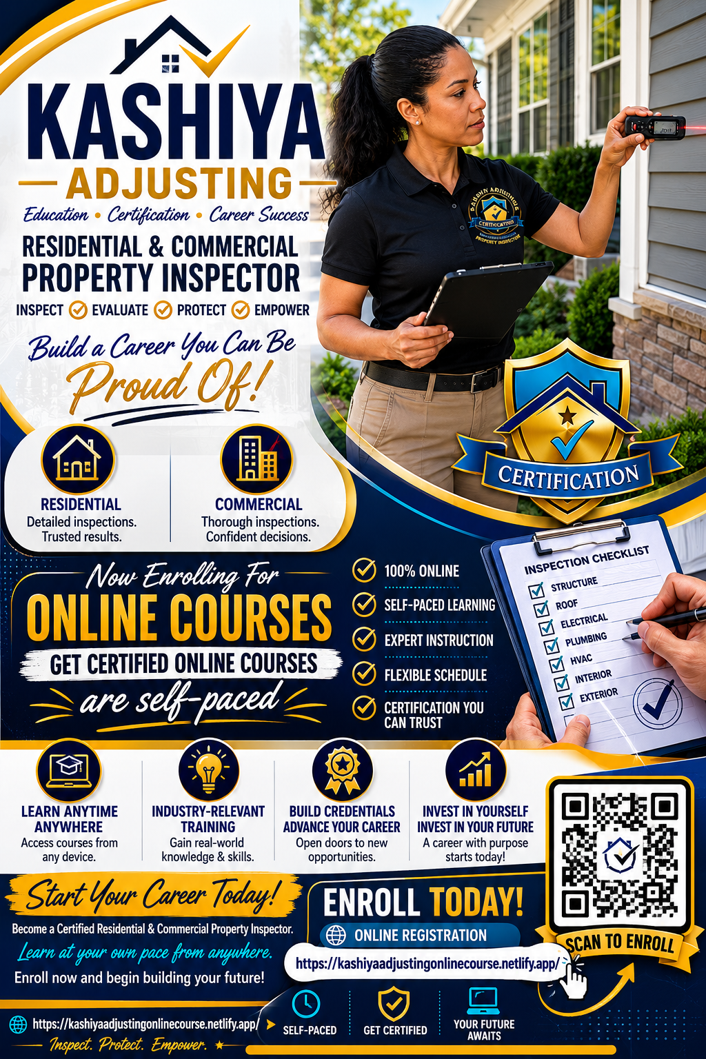 Kashiya Adjusting — Certification