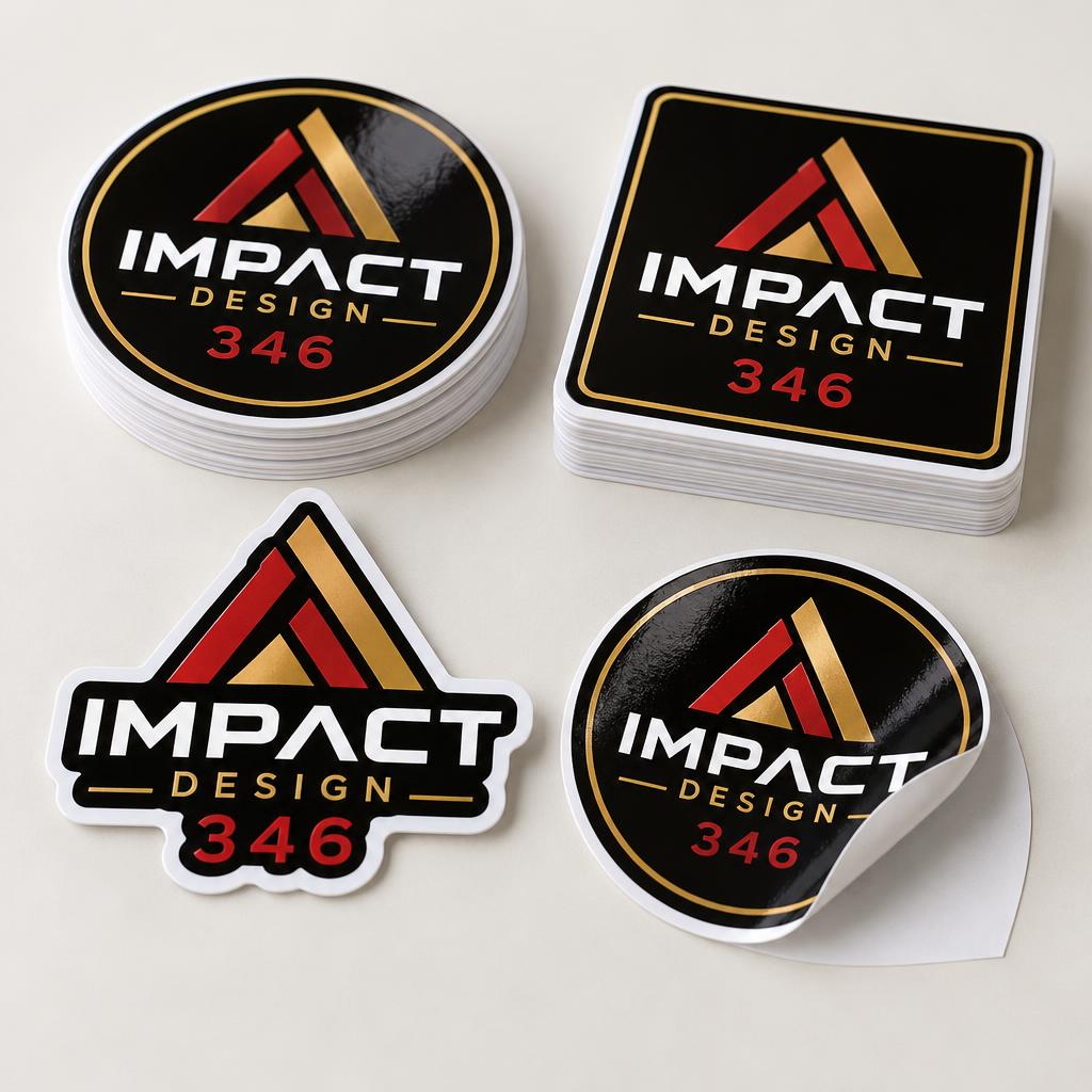 Custom Stickers mockup